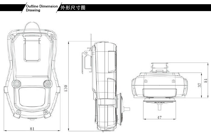 R40型复合式气体检测仪 R40型复合式气体检测仪