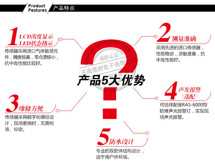 JDN-T8000-FCX可燃有毒气体探测器 JDN-T8000-FCX可燃有毒气体探测器
